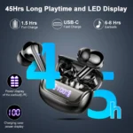 Wireless Earbuds, Bluetooth 5.3 Earbuds Stereo Bass, iNoise Cancelling Mic, Earphones IPX7 Waterproof Sports, 35H Playback. - Image 4