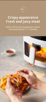 8L Electric Air Fryer Large Capacity Convection Oven Deep Fryer Without Oil Kitchen 360°Baking Viewable Window Home Appliance - Image 17