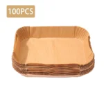 Rectangle Disposable Air fryer Baking Paper Liner Waterproof Oilproof Non-Stick Baking Mat for Ninja Foodi AirFryer Accessories - Image 8