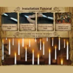 10-24PCS  Floating LED Flameless Taper Candles Candle Light Battery Powered Warm Light andle Lamp for Christmas - Image 11