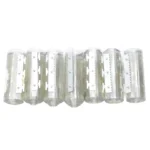 7x PVC Stable Curtain Begoniape Strip Curtain Lamellas, 200x18cm Pre-assembled Transparent Slat Curtain for warehouses - Image 7