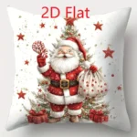 1pcs 2D Christmas Pillow Cover Xmas Party Decoration - Image 31