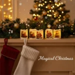 4PCS Christmas LED Candles, Flameless Flickering Electronic Tea Lights,Santa Claus Projection Night Light for Holiday Home Decor - Image 12