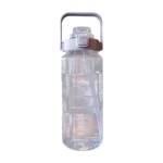 2L Sport Water Bottle With Straw Portable Leak-Large Capacity Water Cup With Motivational Quote Time Marker - Image 25