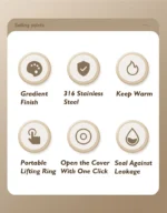 500ml large capacity thickened 316 stainless steel vacuum Thermal insulation portable Tumbler Thermos Water bottle Coffee cup - Image 7