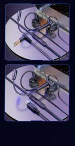 Gaming Earbud Gamer Headphone With Dual Microphones Typec&3.5mm In-ear Earphones HiFi Stereo Headsets Sport with Mic for Samsung - Image 26