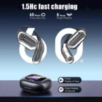 UYUXIO AI Translating Earphone OWS Real Time Translation Earbuds with 144 Languages Ear Buds with LCD Touch Screen Headphone - Image 10