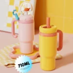 24oz Stainless Steel Whale Fountain Tumbler with Handle Whale Water Cups for Kids Teens and Adults - Image 14