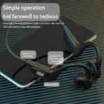 Bone Conduction Wireless Earphone Sport Swimming Bluetooth Compatible Headphone Hand Free With Mic For Sports Earbuds - Image 3
