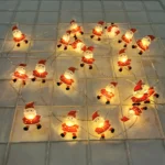 Runtowo Santa Claus Snowman LED Light String Christmas Decoration For Home Xmas Tree Ornament