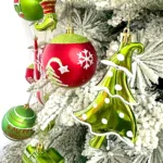 34/12/9pcs Grinch Christmas Ball Decorations Green Monster Xmas Tree Ornaments Green Painted Xmas Ball Set Christmas Home Decor - Image 17