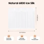 White Curtain Ice Silk Dustproof Mosquito-Proof Sunshade Detachable Used as Decoration in the Bedroom Livingroom Weddings