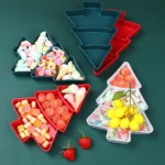 Christmas Tree Fruit Plate Merry Christmas Party Decorations For Home - Image 4