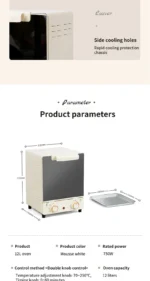 12L Large Capacity Electric Air Fryers Toaster Oven mechanical Household Kitchen 360°Baking Convection Oven Deep Fryer Oil free - Image 15