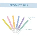6/12/48pcs/1case Birthday Candles Spiral Cake Candles Long Thin Cake Candles For Wedding Party And Cake Decoration - Image 30