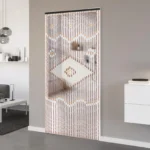 Bohemian Bamboo Bead Door Curtain 2*0.9M Chocolate Color Natural Wood Home Decor Ventilation Sunlight Block for Home Bedroom