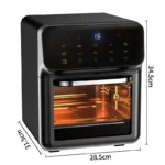 12L Electric Air Fryer Large Capacity Convection Oven Deep Fryer Without Oil Kitchen 360°Baking Viewable Window Home Appliance - Image 6