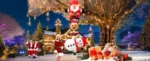 8FT Christmas Inflatables Decor, Climbing Santa Claus with Reindeer & Snowman/Elves - Image 11