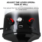 2000W-2800W Pet Hair Dryer, 35°C and 65 °C, Speed: 50m/s ~ 100m/s, Stepless Adjustable, 2.5M Extendable Hose, 3 Nozzles - Image 4