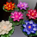 Blessing Water Lily Candle Light Floating Pool Light Waterproof LED Lifelike Floating Lamp Electronic LED Colorful Lotus Lantern