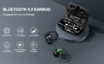 Wireless Earbuds, Bluetooth 5.3 Headphones with Dual Mic, 48H Playtime LED Display Wireless Sports Headphones. - Image 7