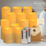 4-144 units/set of waterproof indoor flameless LED candle lights, Christmas, home decoration, wedding holiday decoration - Image 7