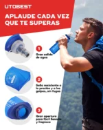 UTOBEST 250ML/500ML 2Pcs Foldable Outdoor Sports TPU Soft Water Bottles, Ultra-Lightweight, Portable, and Suitable for Camping - Image 5