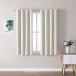 【Lifeideas】Solid Colour Grommet Top Polyester 100% Blackout Curtains Pair Home Decoration Windows Doors - Image 3
