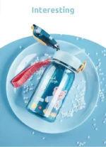 400ml Kids Water Sippy Cup With Straw Cartoon Water Bottles Outdoor Portable Drink Bottle Children's Lovely Cup Leakproof Water - Image 9