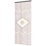 Bohemian Bamboo Bead Door Curtain 2*0.9M Chocolate Color Natural Wood Home Decor Ventilation Sunlight Block for Home Bedroom - Image 13