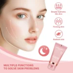 Collagen Jelly Cream Hydrolyzed Collagen Overnight Facial Mask Wrapping Peel-Off Mask Hydrating Firming Moisturizing - Image 3