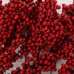 Berry Artificial Flower Fruit Red Berry Simulation Cherry Stamen Berries for Home - Image 2
