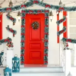 10M Christmas Tinsel Ribbons with Bow Green Cane Ribbon Garland Xmas Tree Hanging Pendent DIY Wreath Ornaments - Image 6