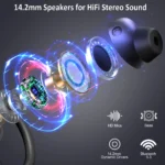 Wireless Earbuds, Bluetooth 5.3 Earbuds Stereo Bass, in-Ear Noise Cancelling Mic, Earphones IP7 Waterproof Sports, 40H Playback. - Image 2