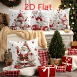 1pcs 2D Christmas Pillow Cover Xmas Party Decoration - Image 6