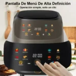 LCD screen Tactil Regulación Air Fryer 8L Large capacity Smart nonstick pot oil free fryer oven French fries roast chicken fryer - Image 8