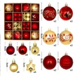 Colorful Christmas Balls Ornaments Merry Christmas Decorations For Home - Image 28