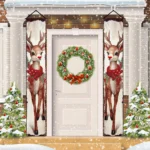 Christmas Hanging Door Banner Merry Christmas Decoration for Home - Image 2