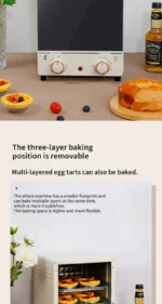 12L Large Capacity Electric Air Fryer Toaster Oven Mechanical Household Kitchen 360° Baking Convection Oven Oil-Free Deep Fryer - Image 9