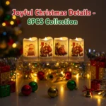 4PCS Christmas LED Candles, Flameless Flickering Electronic Tea Lights,Santa Claus Projection Night Light for Holiday Home Decor - Image 10