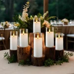 5-120PCS Wedding party Led Candles with Battery Operated Candles Flameless Fake Candles Romantic Ambiance Home Decor Acrylic Cup - Image 2