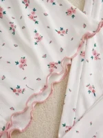 Women Pajama Set Lace Patchwork V-Neck Sleepwear - Image 4