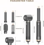 5 in 1 Handle Foldable Hair Dryer Portable Multifunctional Home Hair Dryer Styling Air Culer Wand Hair Straightener Brush Blow - Image 5