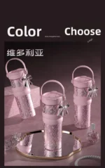New Style High-Aesthetic "Goddess" Insulated Cup - Large-Capacity Car-Mounted Ceramic Coffee Travel Cup & Premium Portable Water - Image 20