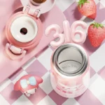 400ml Sanrio Kuromi Cartoon Thermo Bottle Cute Vacuum Flasks Stainless Steel Water Cup Insulation Vacuum Insulation Cup - Image 12