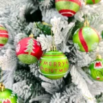 34/12/9pcs Grinch Christmas Ball Decorations Green Monster Xmas Tree Ornaments Green Painted Xmas Ball Set Christmas Home Decor - Image 30