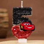 Cartoon digital Candles Disney cars party Birthday Cake Topper Car Racing Kids Birthday Cake Decoration Supplies - Image 5