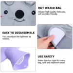 1000ml Hot Water Bottle Bag + Belt Rubber or Warm Plush Pouch Waist Cover Belt - Image 8