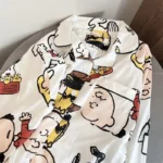 Miniso  Cartoon Snoopy Pajamas Long Sleeves and Long Pants - Image 3