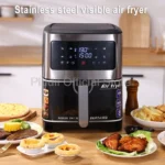 1400W 6L Smart Air Fryer Oven Large Capacity 360 Hot Air Circulation Transparent Window Healthy Cook for Home Kitchen Appliance - Image 7